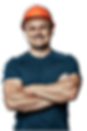 Worker Man Smiling in Canada